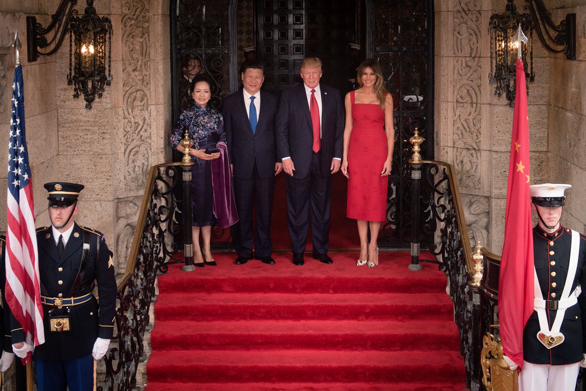 Trump and Xi at Mar-a-Lago