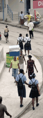 People walking