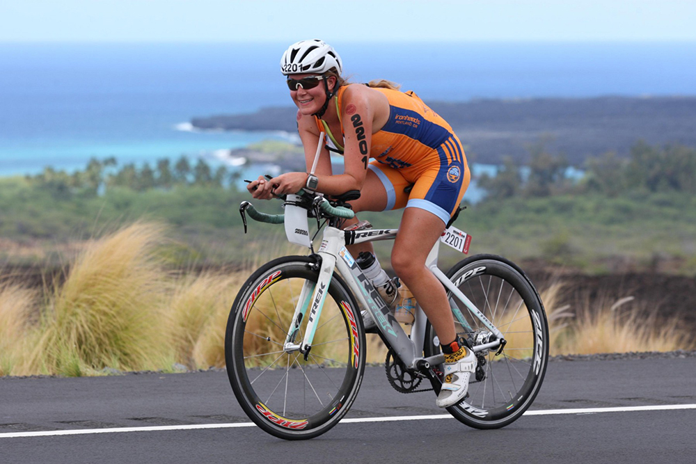 Whitney Dawson doing one of her three sports.