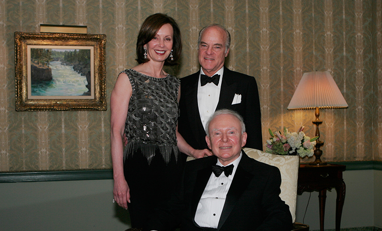 The Kravises with Landesa's founder Roy Prosterman, first Kravis Prize recipient, in 2006