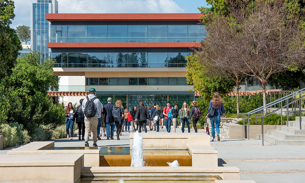 Students on campus