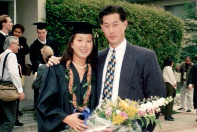 Young Erik Chan ’92 and Emily Cotter ’95