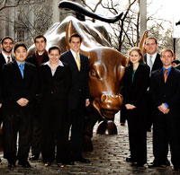 Students with Bull