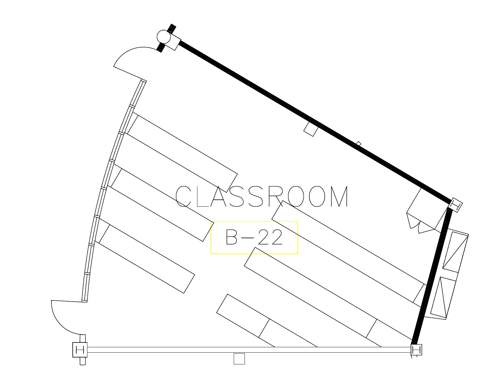 Seating chart of Bauer 22
