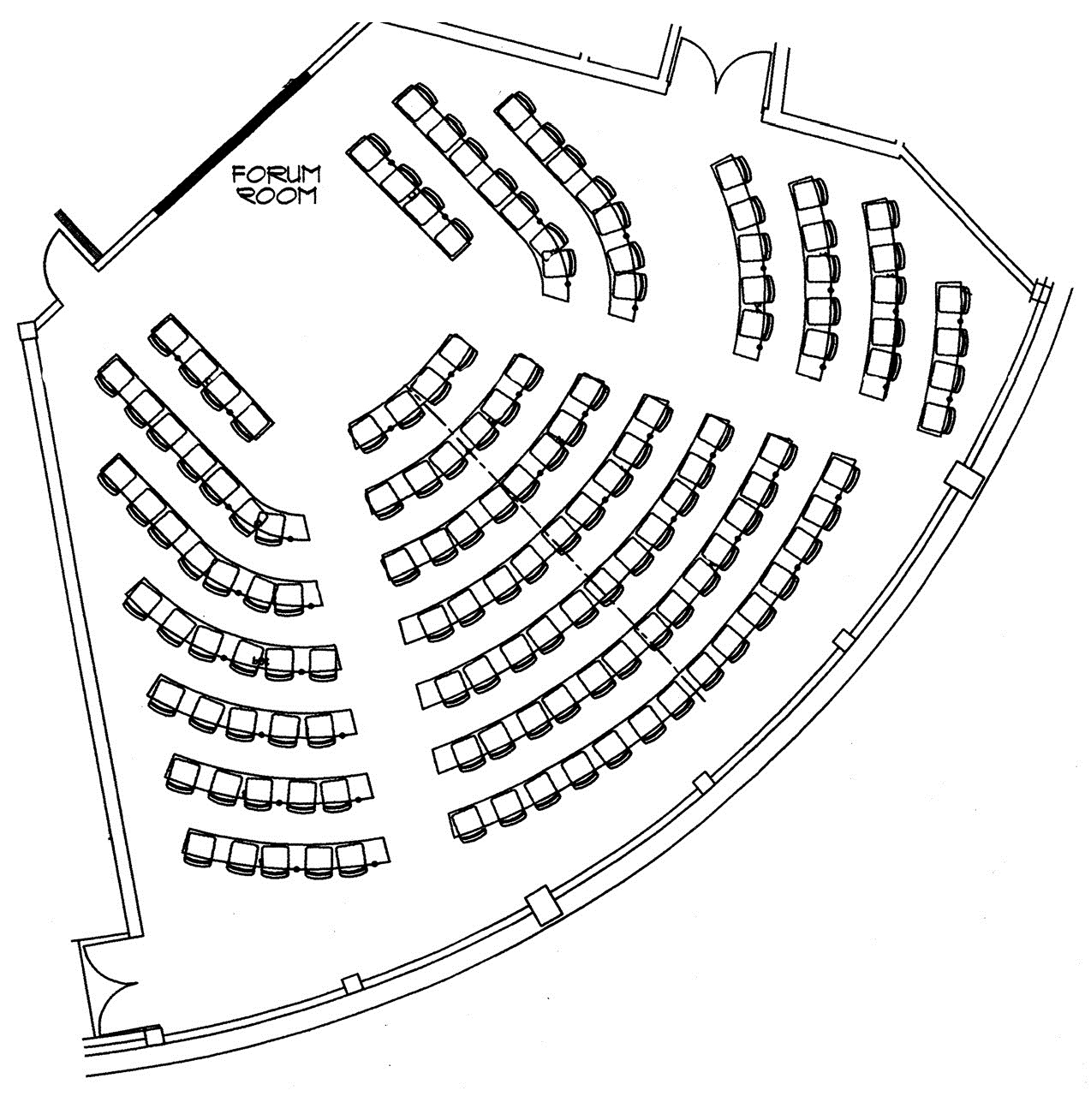 Seating chart of Bauer Forum