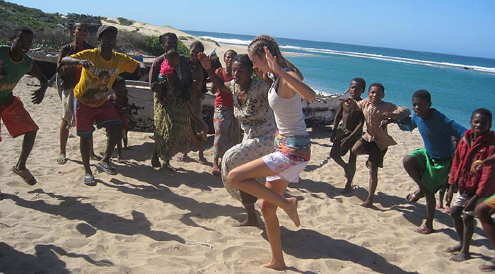 Student dancing