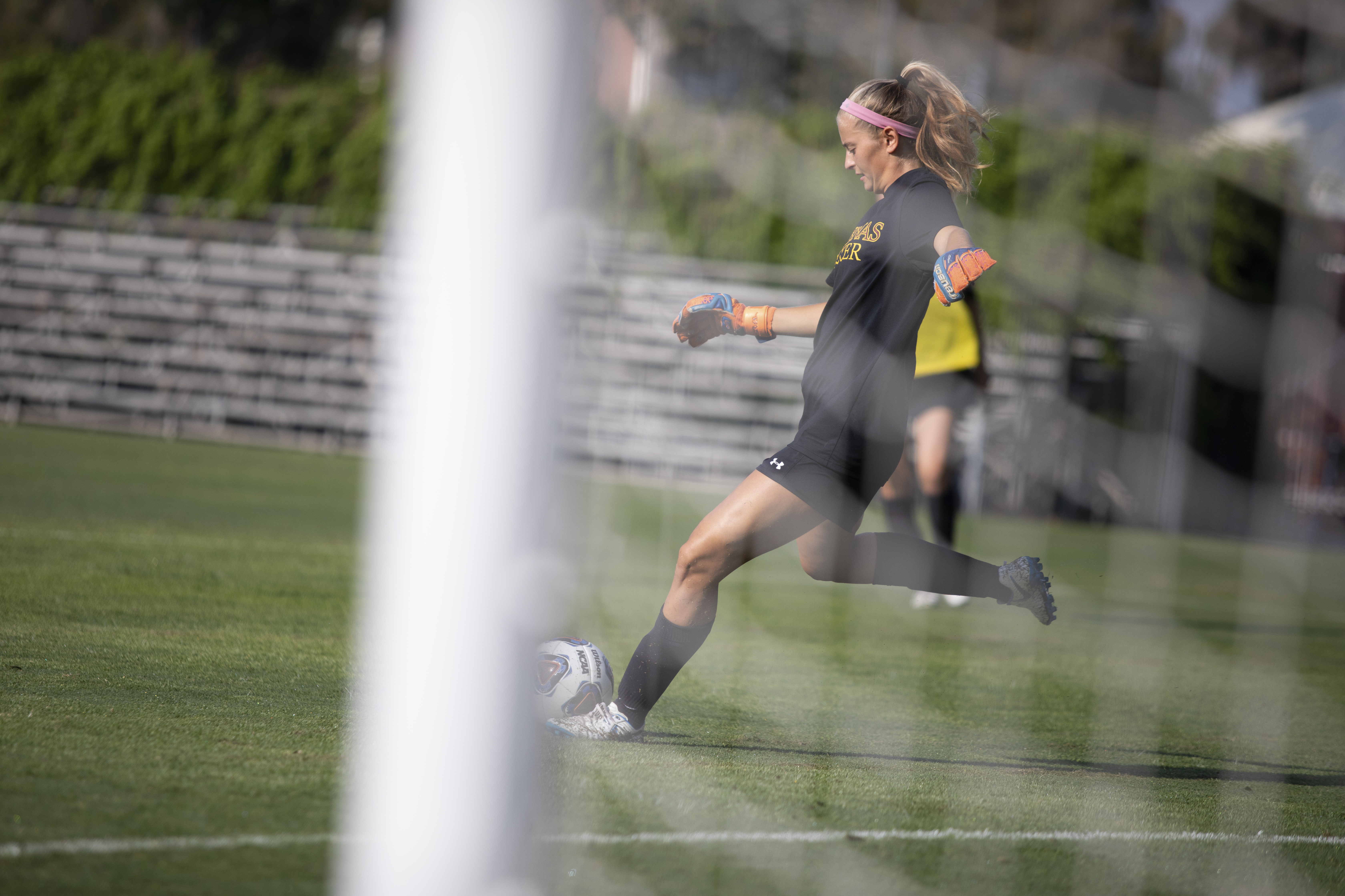 CMS Women’s Soccer team practices on Pritzlaff Field.