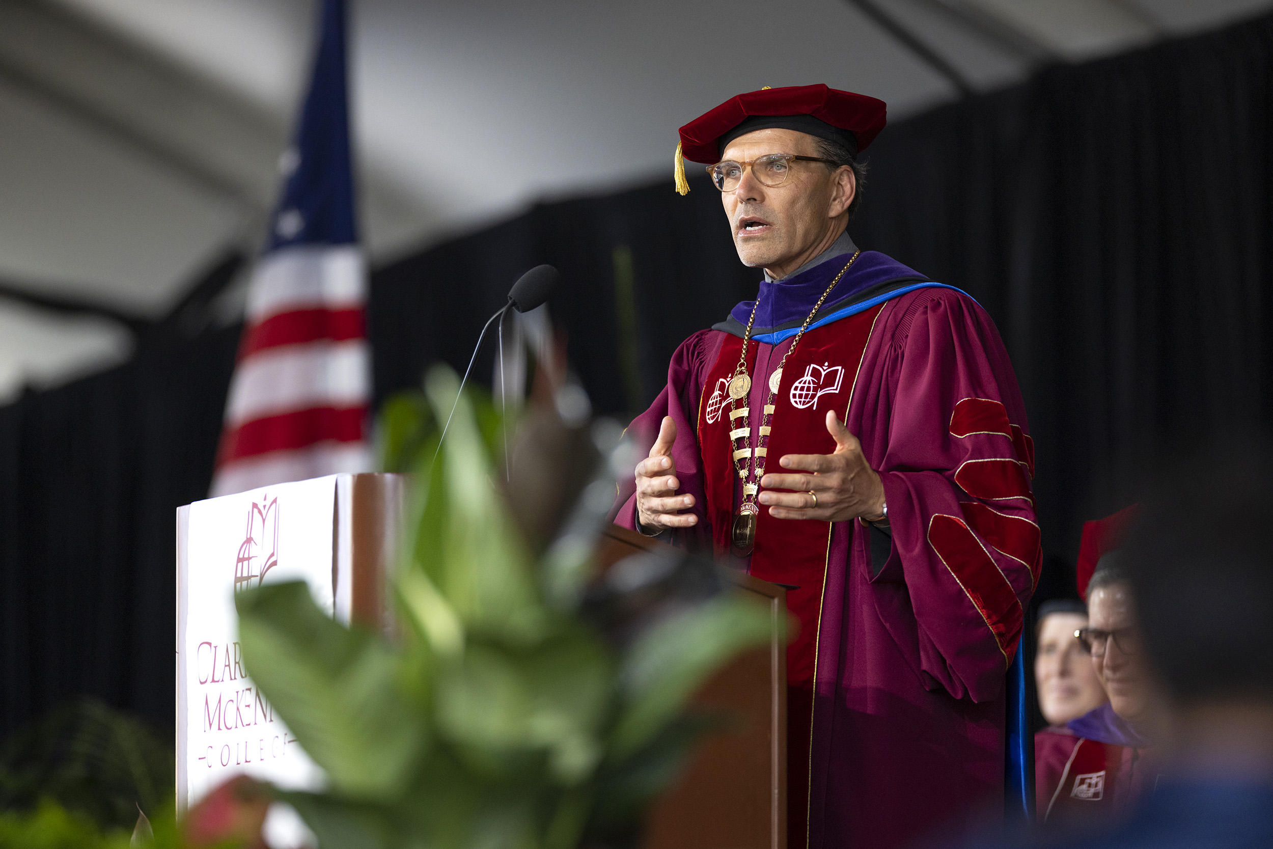 President Chodosh delivers his keynote address at 2020 and 2021's Commencement.
