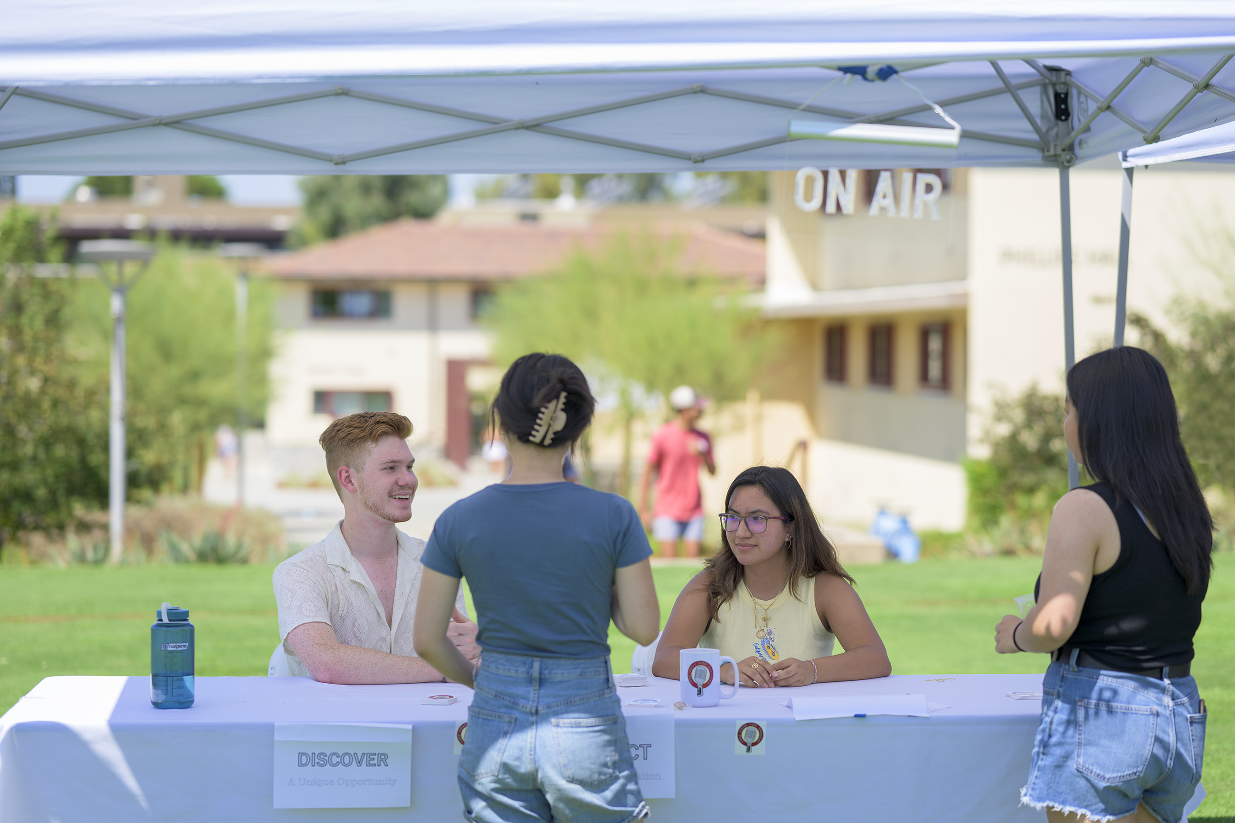 Nathaniel Worley ’24 and Dorismar Cuevas ’25 discuss the student-run Free Food for Thought podcast