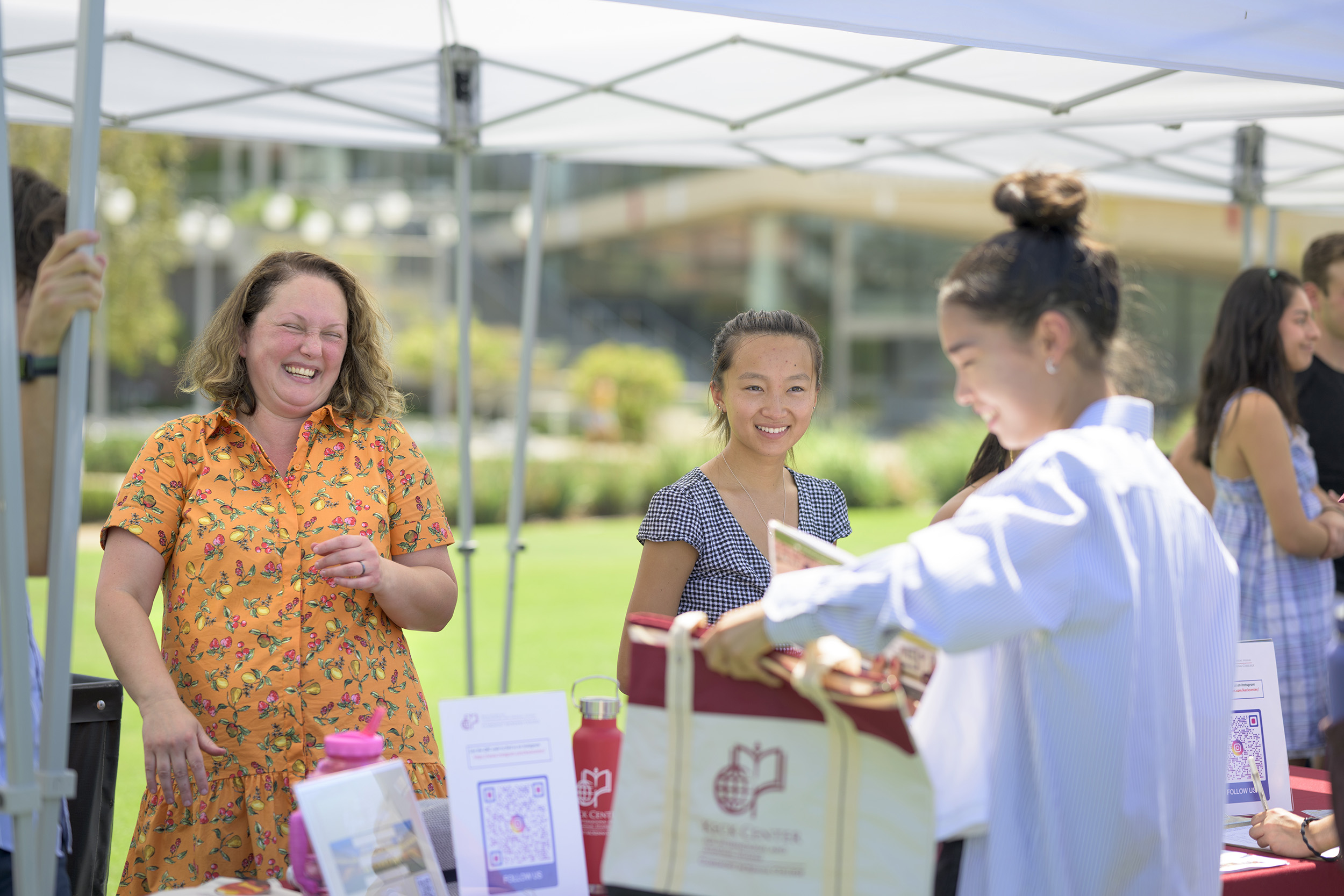 Staff from CMC’s Centers and Institutes take the opportunity to engage with students