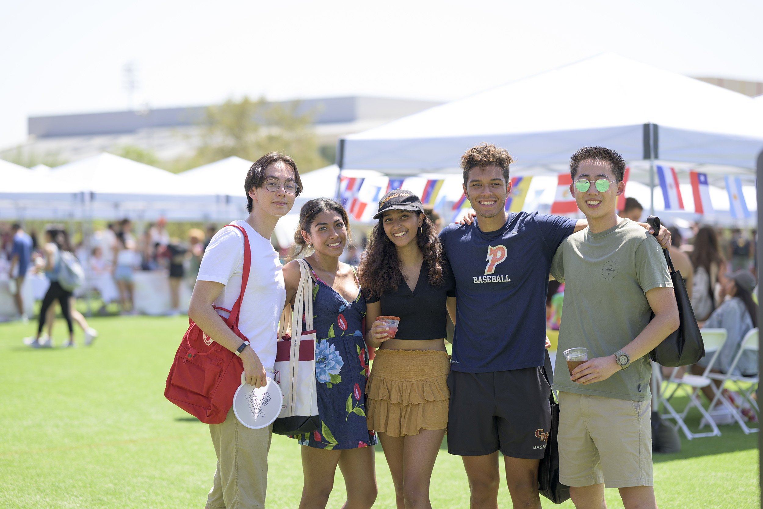 First-year students gather on Parents Field during the Campus Engagement Fair