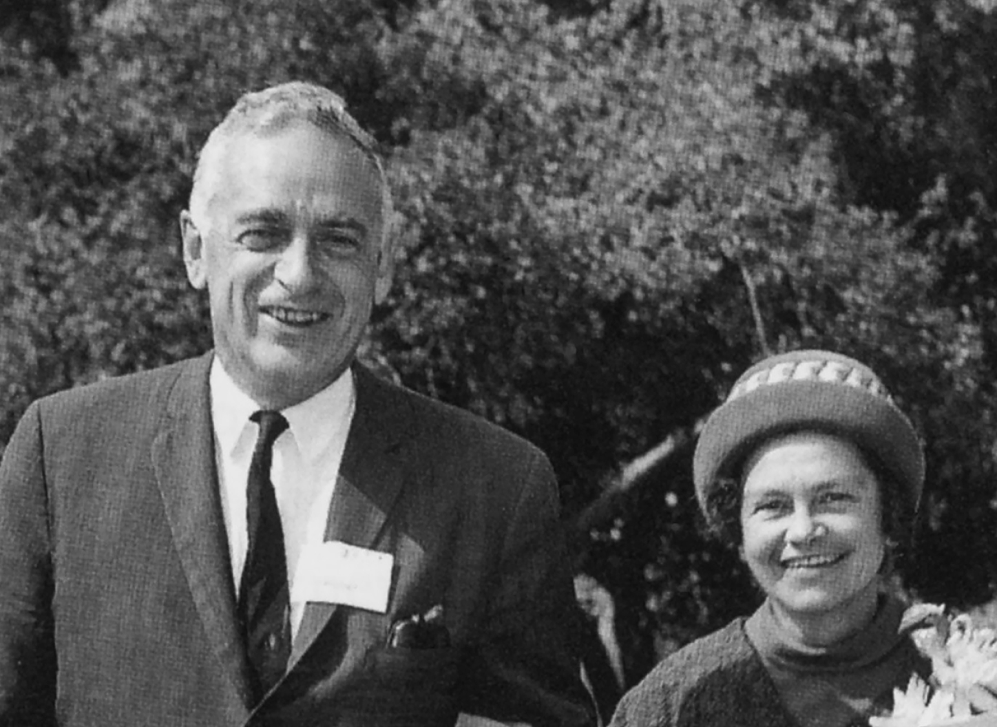 First President Dr. George C. S. Benson and Dr. Mabel Benson.