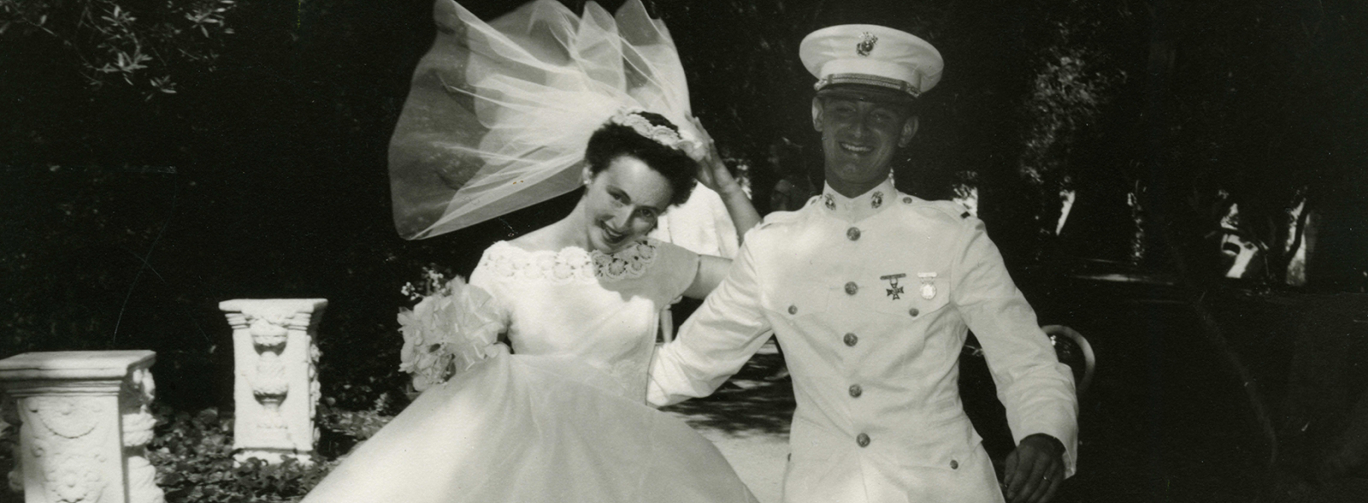 Jil Stark ’58 GP’11 and Jack Stark ’57 GP’11 on wedding day.