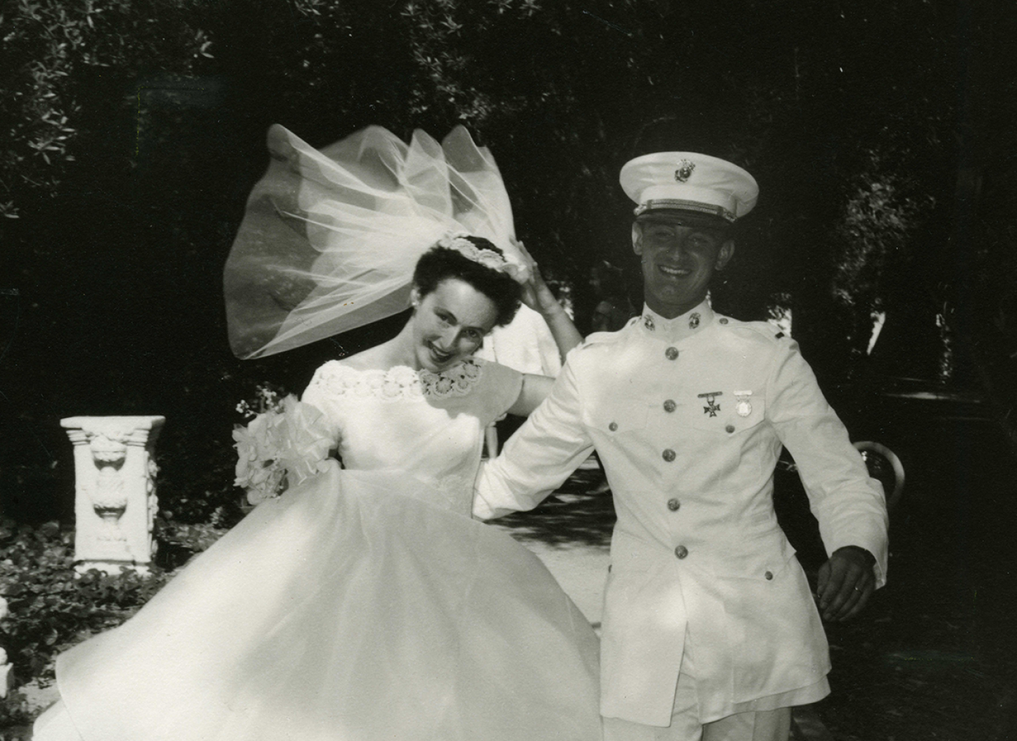 Jil Stark ’58 GP’11 and Jack Stark ’57 GP’11 on wedding day.