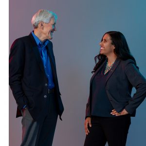 Tom Leppert ’77 and Candace Valenzuela ’06.