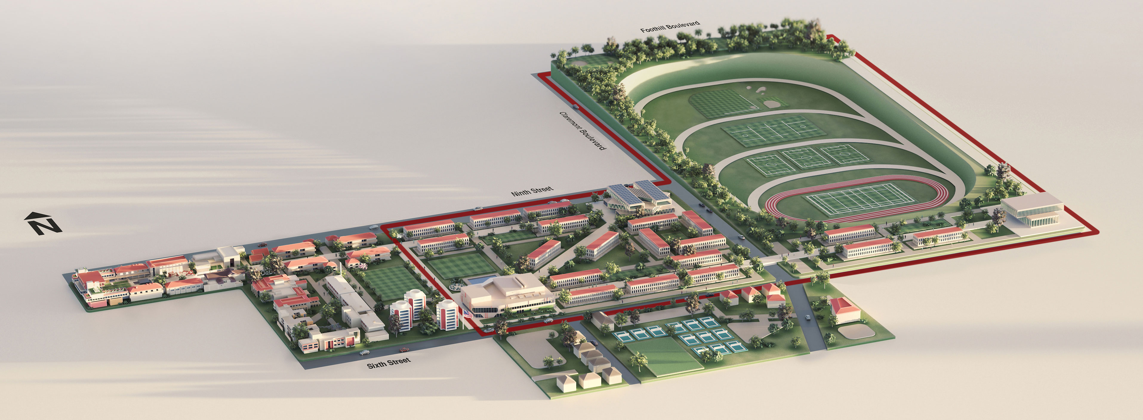 Rendering of the Roberts Campus
