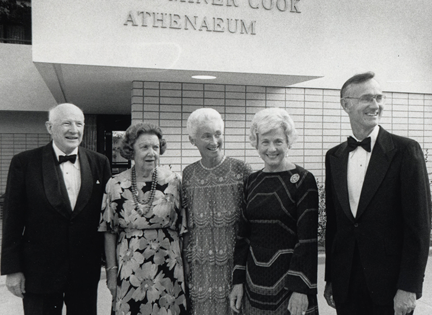 Marian Miner Cook, Jack and Jill Stark, and Bernice and Donald McKenna at Gala Opening: 1983