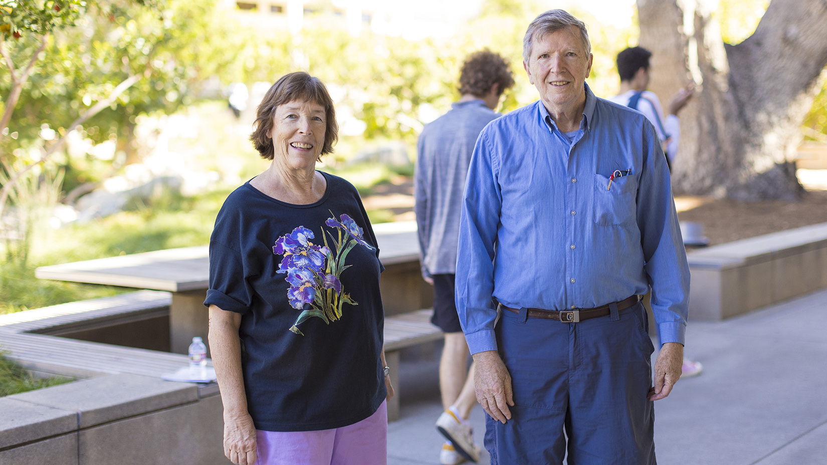 Lyn Juckniess (Pomona 1974) and John Howell.