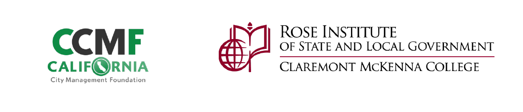 California City Management Foundation (CCMF) and Rose Institute logos.