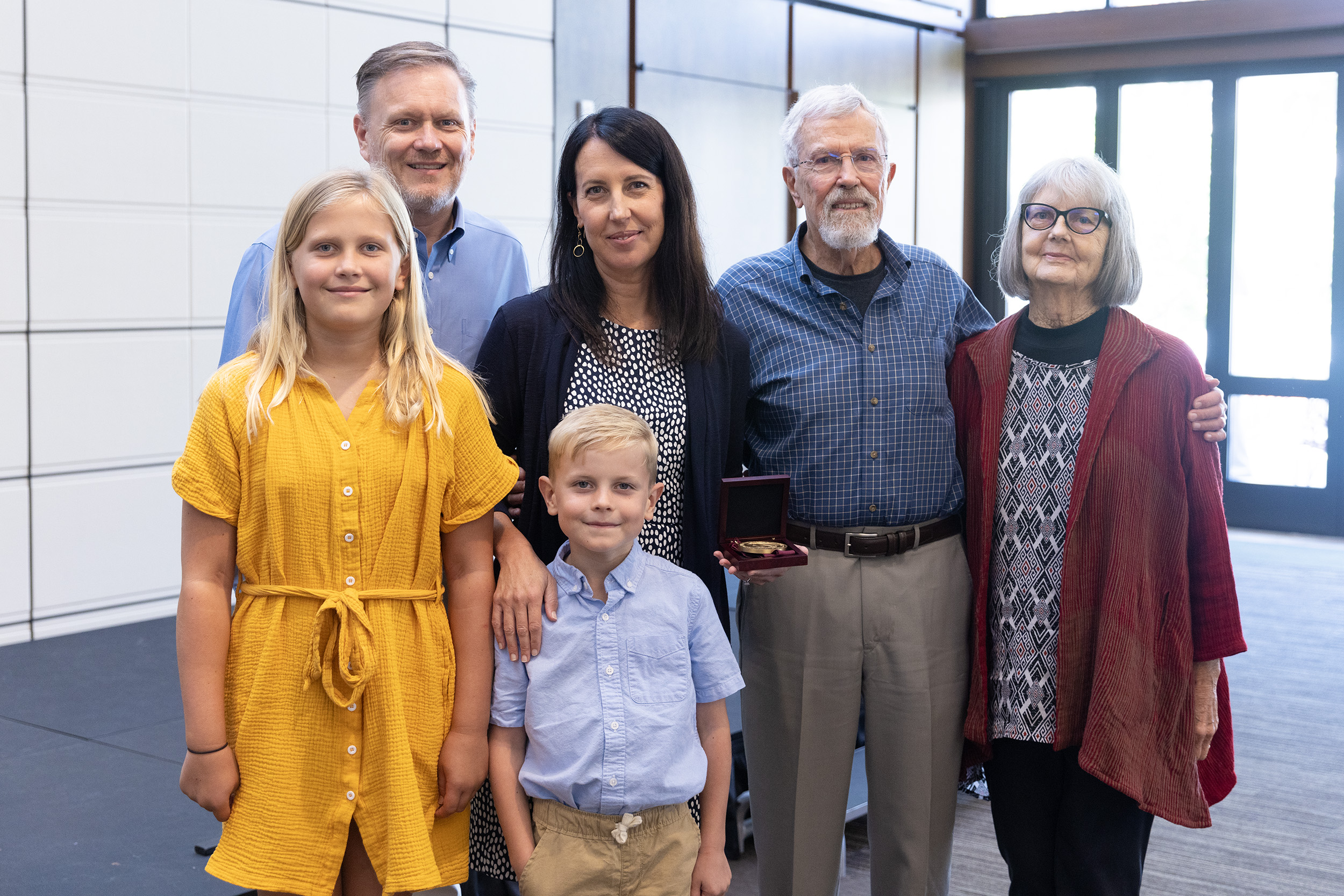 The family of Professor Shanna Rose joined her installation ceremony.