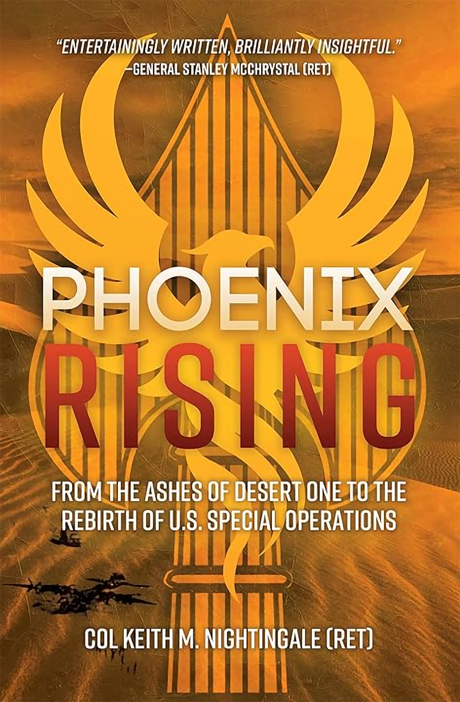 The cover of one of Nightingale's books, Phoenix Rising.