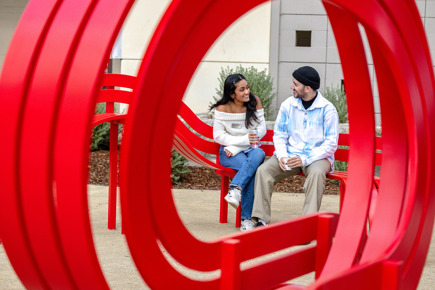 Jeppe Hein's Modified Social Benches.