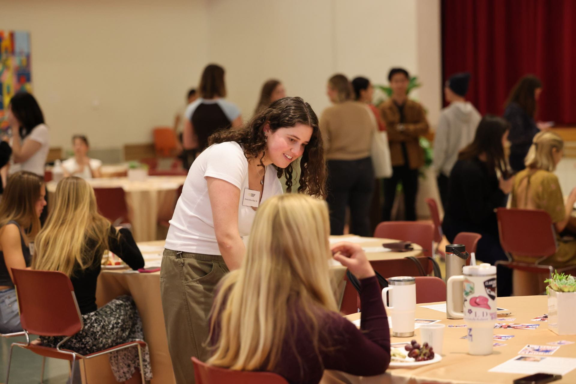 Students at a Berger Institute conference. 