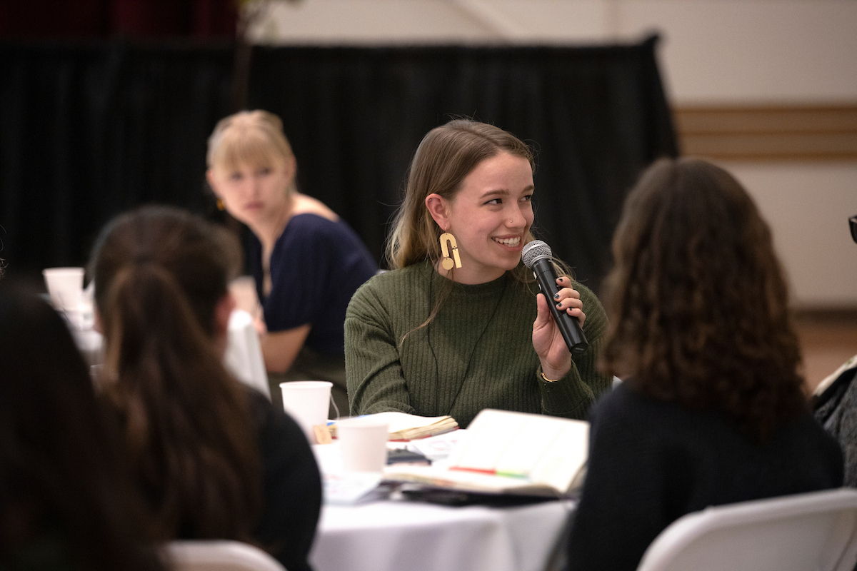 Scripps Students at the 11th annual Women and Leadership Workshop 20/20 on Friday, February 7, 2020. The workshop featured keynote speaker Dr. Cindy Pace, Vice President and Global Chief Diversity & Inclusion Officer, Metlife.