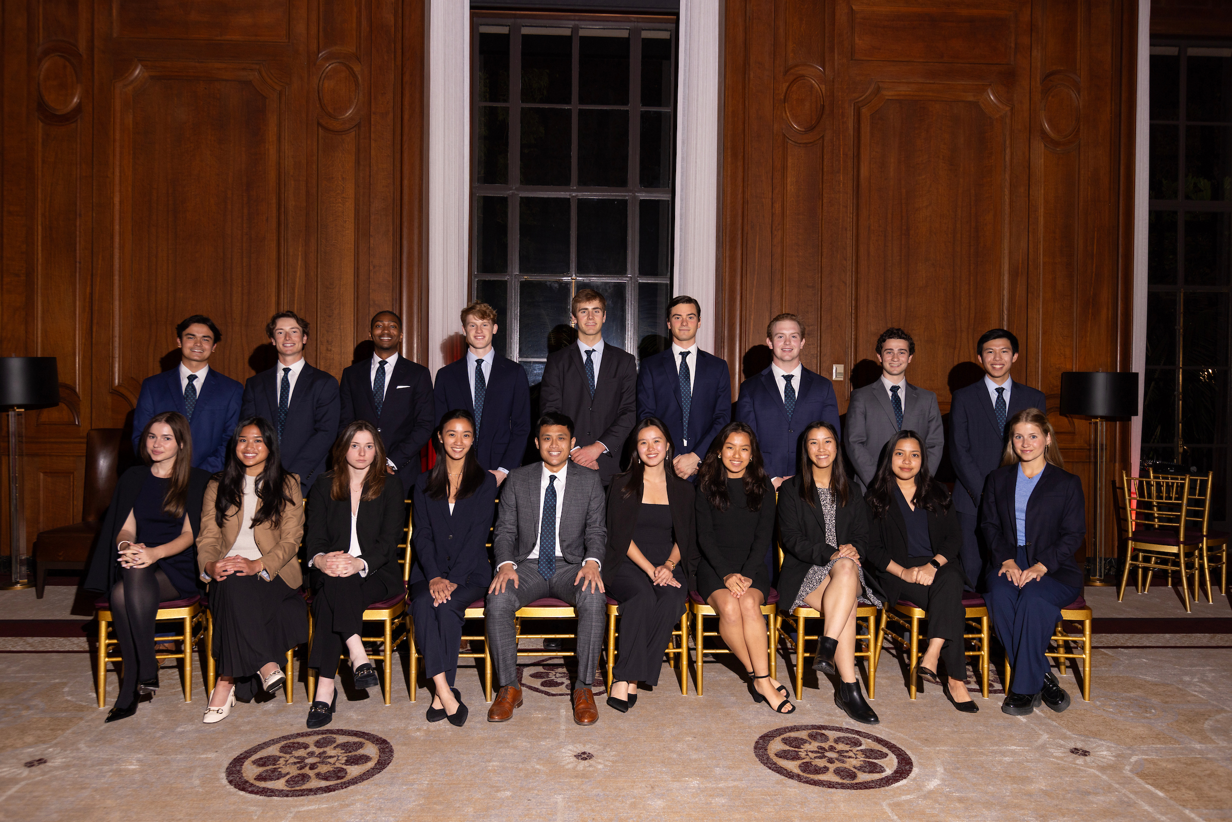 Group photo from 2024 Robert Day Scholars Dinner event of 2025 Cohort