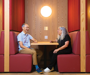 Professors Ran Libeskind-Hadas (left) and Heather Antecol.
