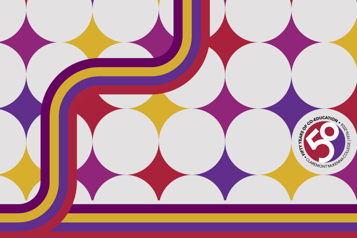 The 50 Years of Co-education scarf print.