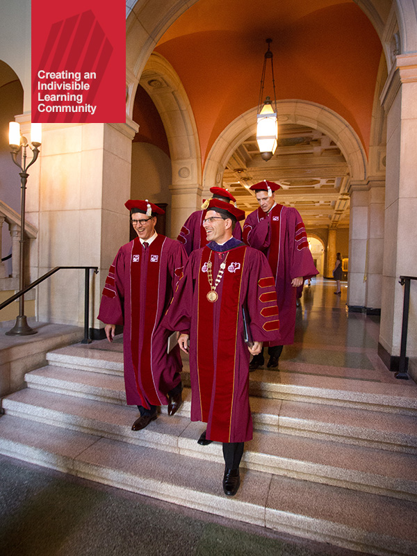 Hiram and trustees in CMC regalia.