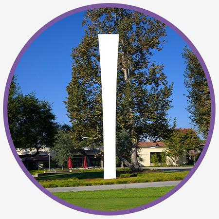 Ellsworth Kelly (Totem for Claremont) piece.