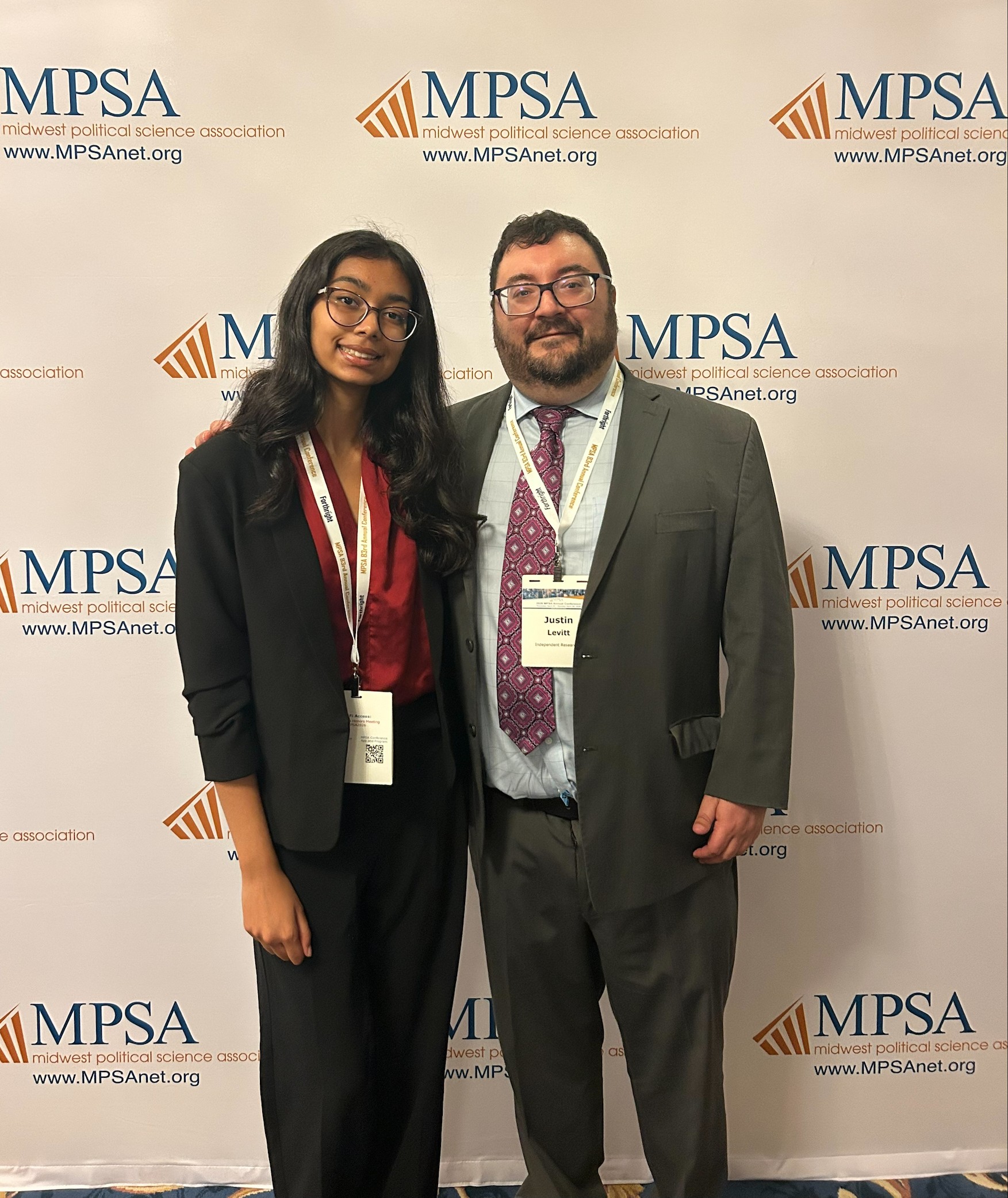 Aria Fafat with Justin Levitt