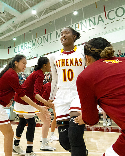 Maya Love ’20 during her time as a basketball player.