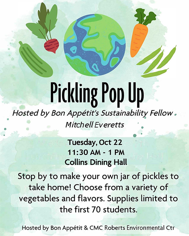 Flyer for the Pickling Pop-up event in partnership with Bon Appetit.