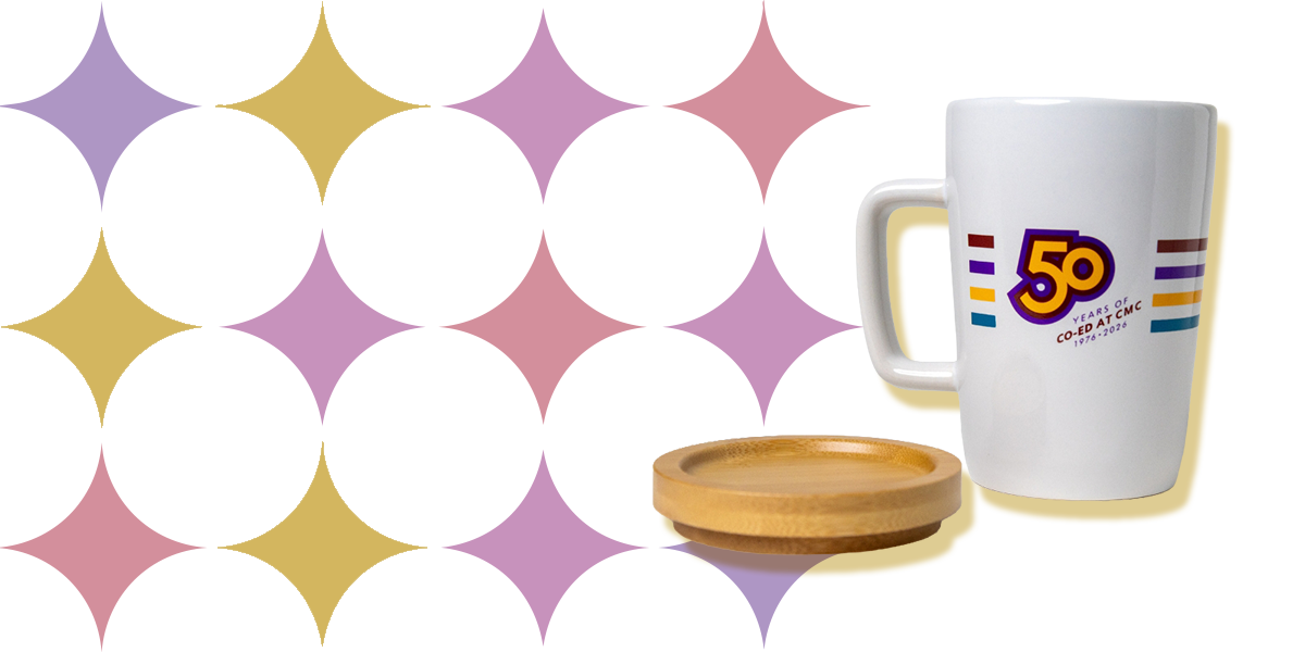 Commemorative mug with wooden lid/coaster