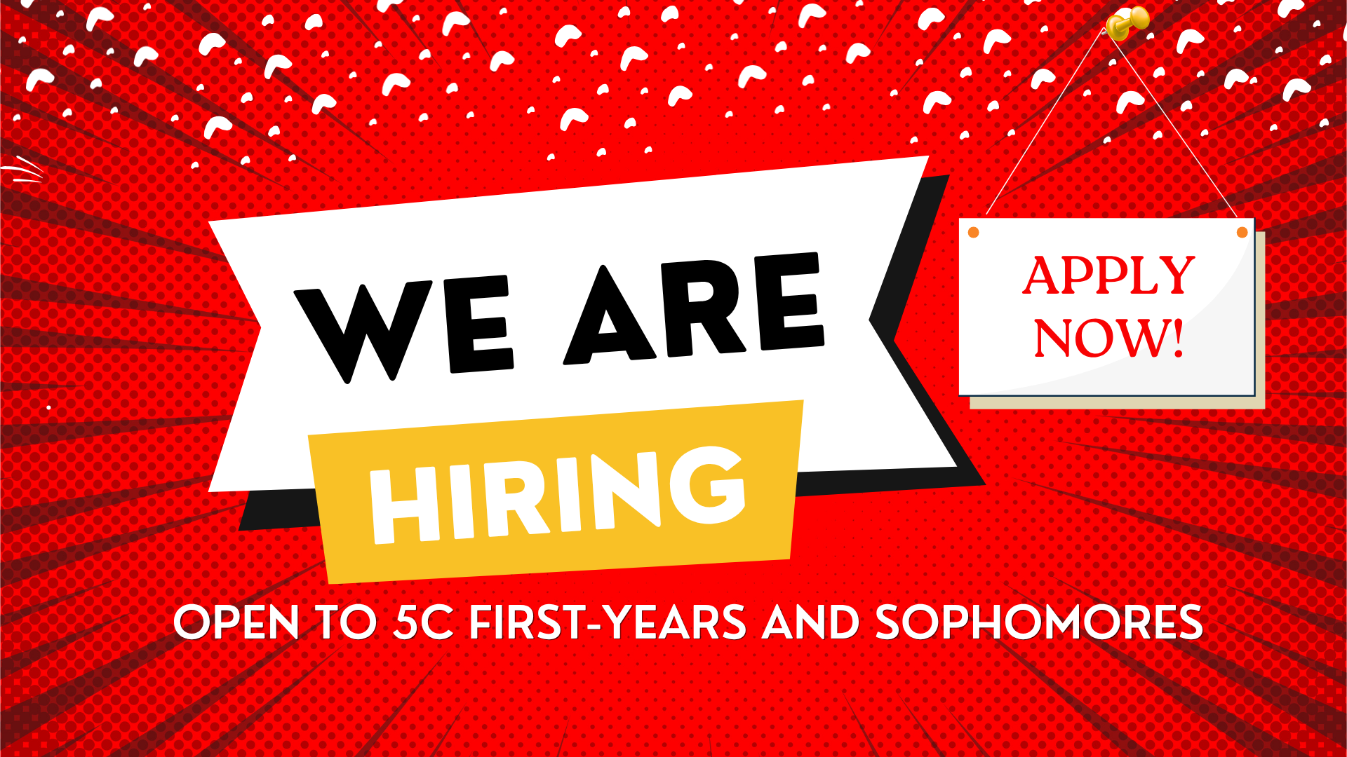 Announcing that we are hiring for Fall 2026