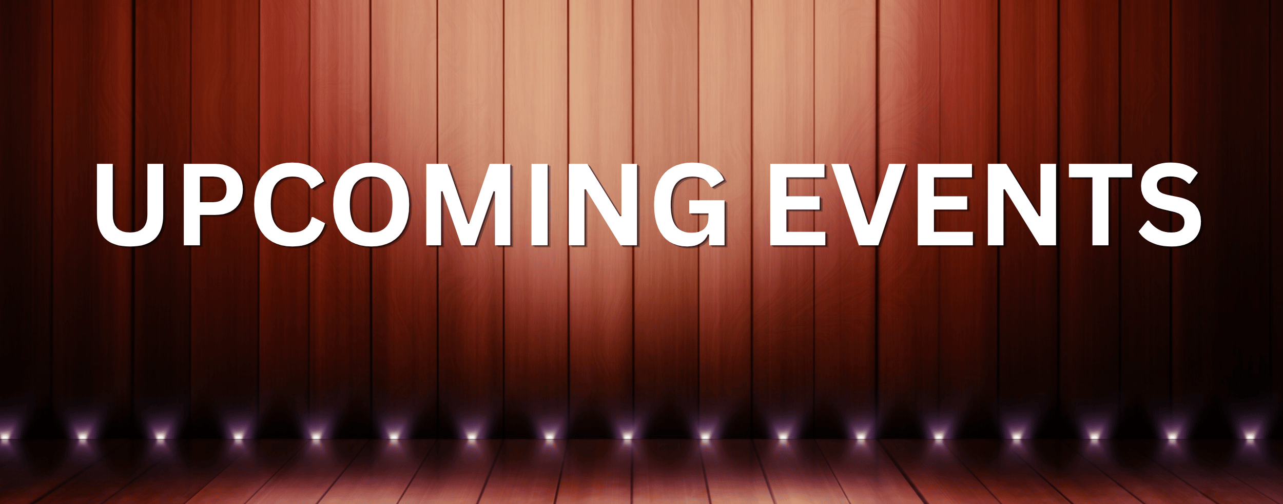 Banner for Upcoming events