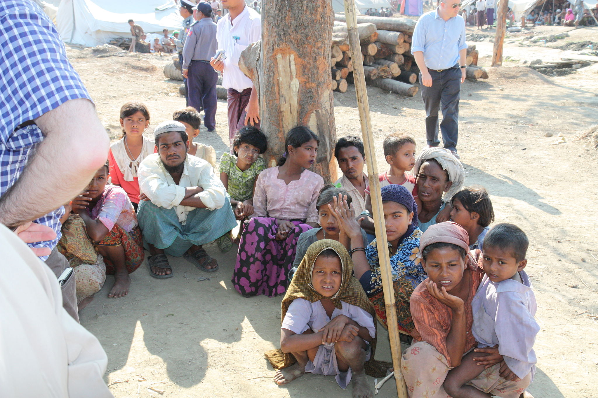 Displaced Rohingya people in Rakhine State