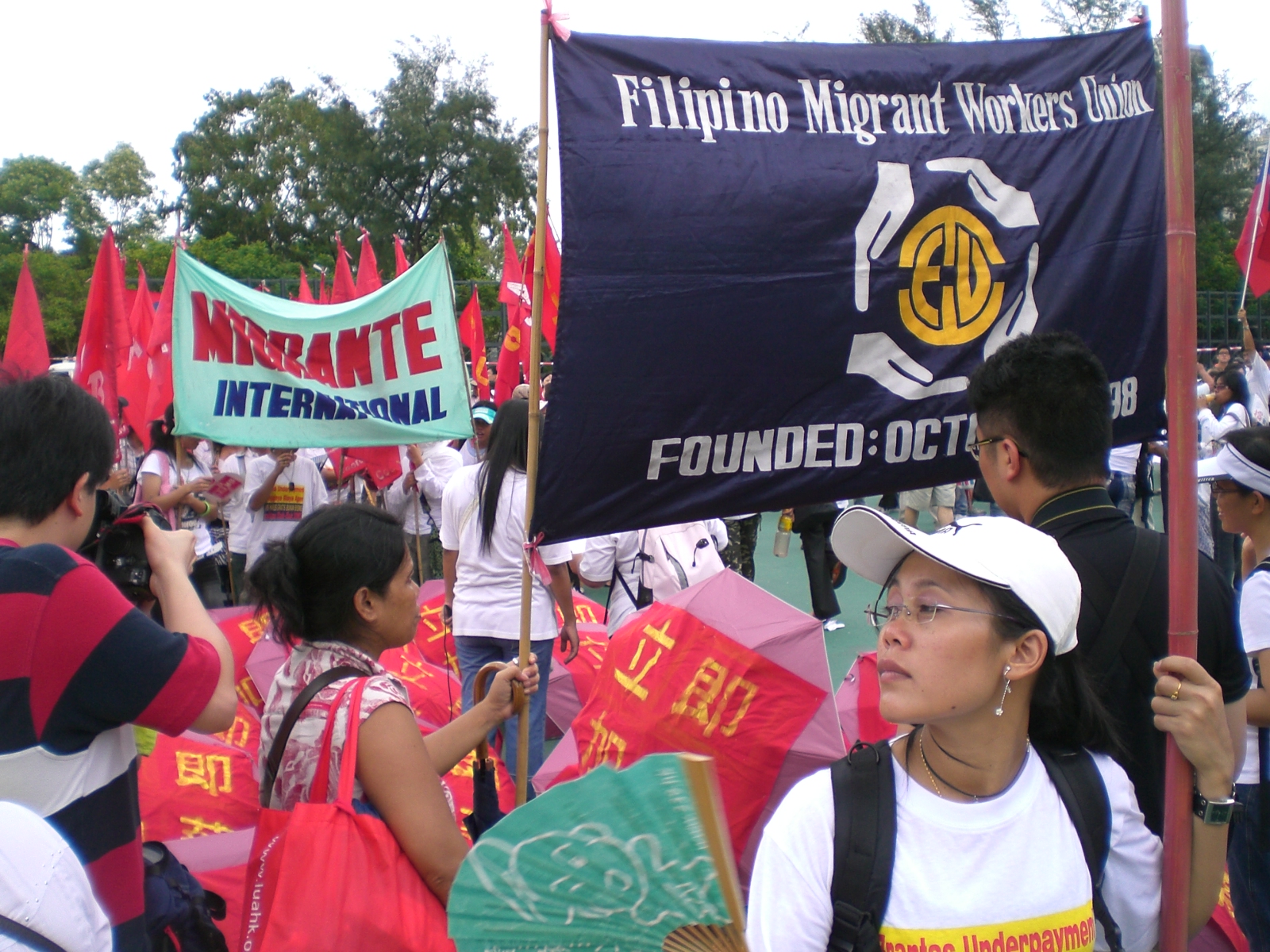 Hong Kong Filipino worker protest