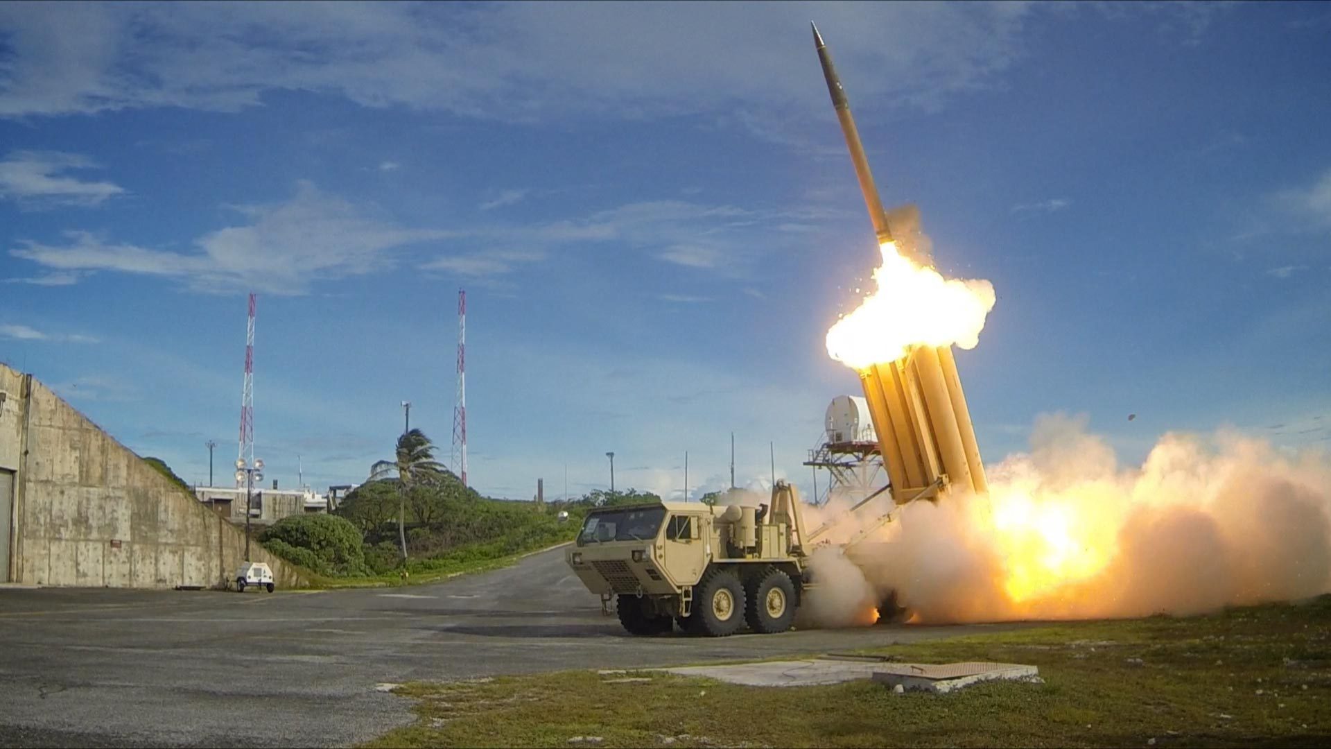 Two Terminal High Altitude Area Defense (THAAD) interceptors launched during a successful intercept test