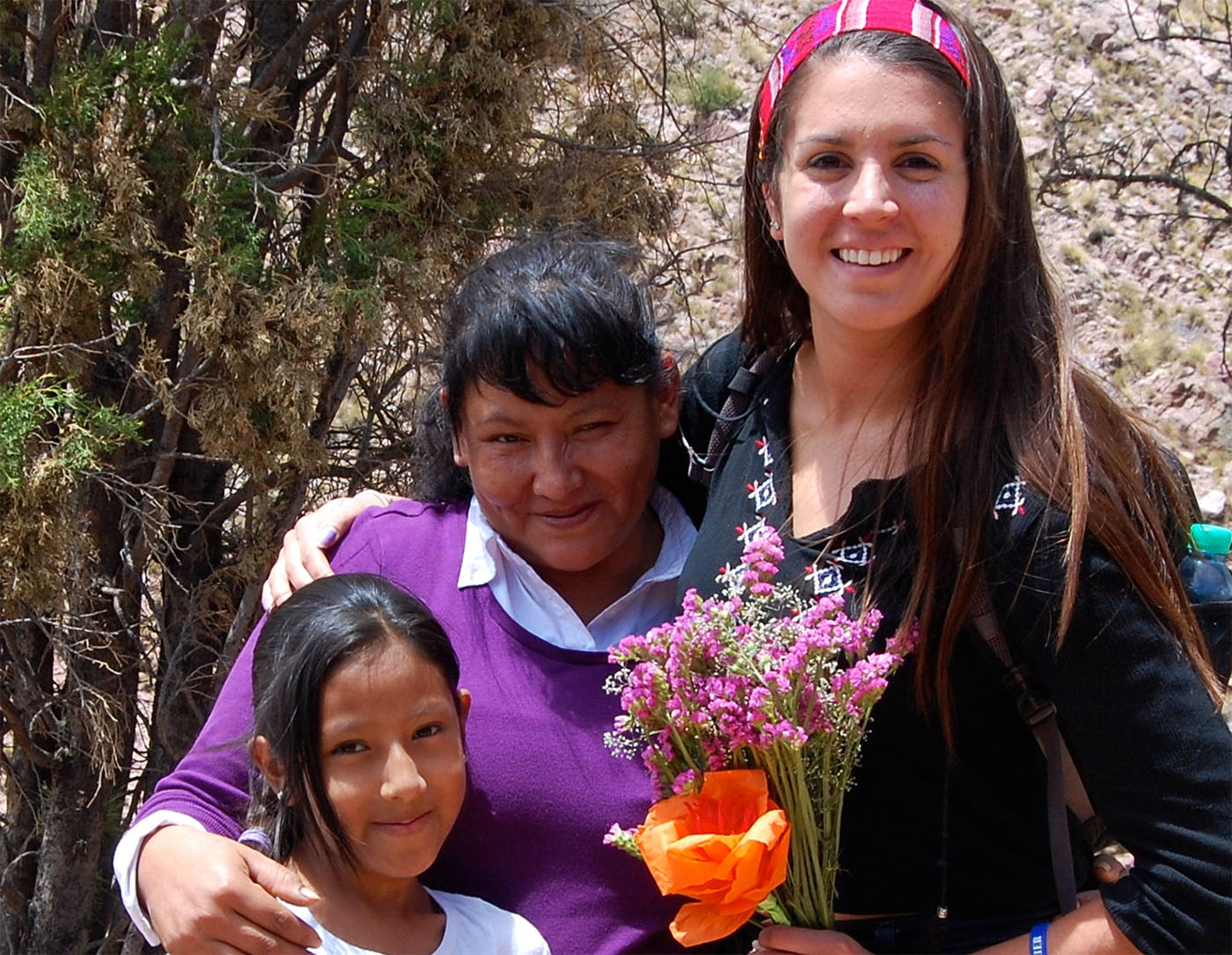 Alejandra Vazquez Baur with friends