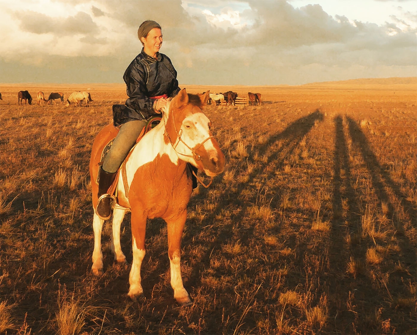 Katherine Krey riding on a pony