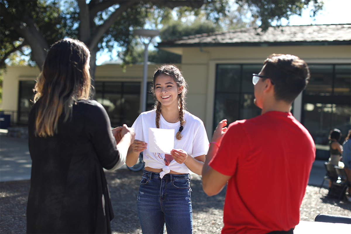 Students on campus