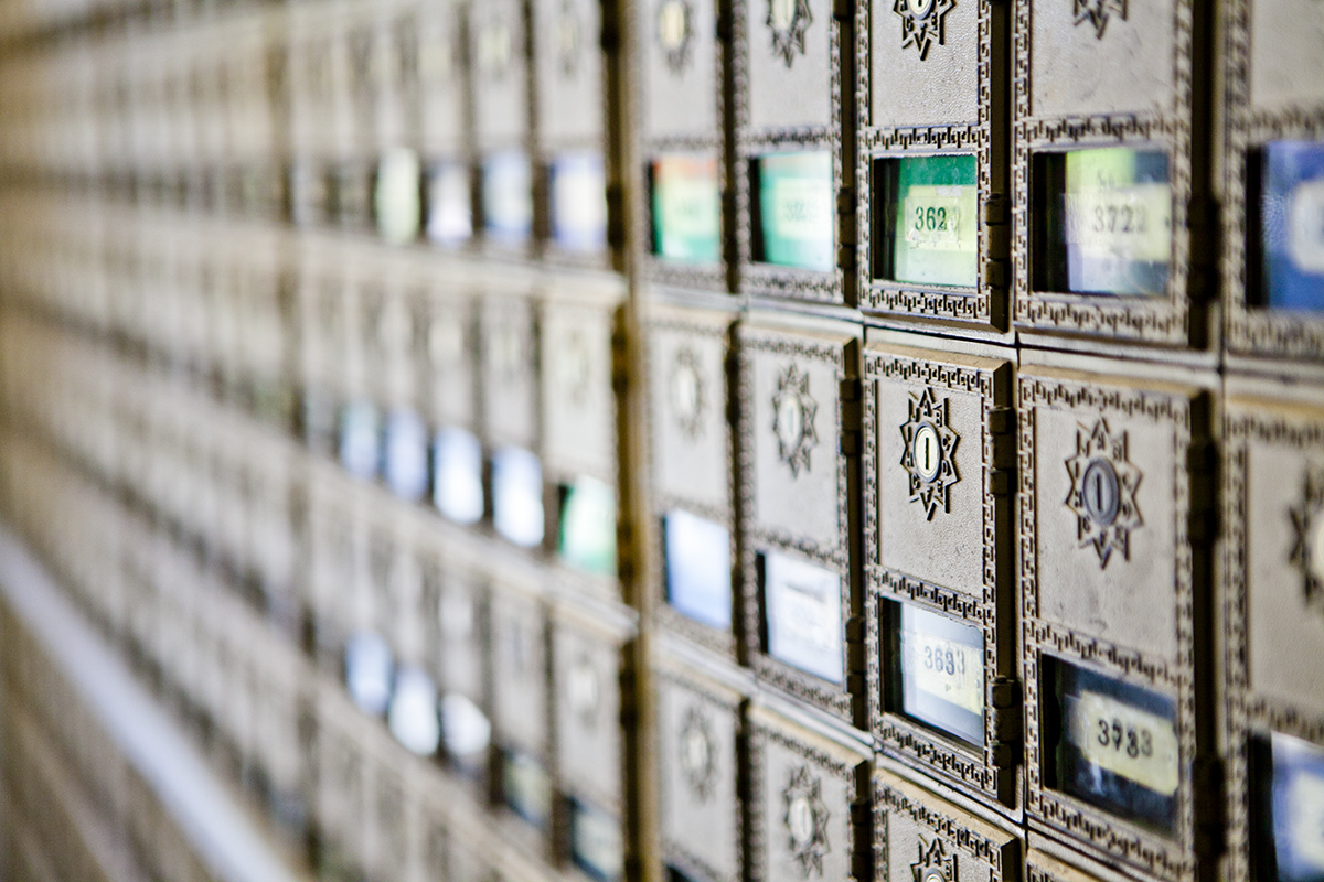 Student mailboxes
