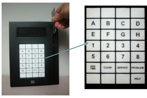 Keypad for Machine Activation