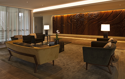 Inside, front lounge