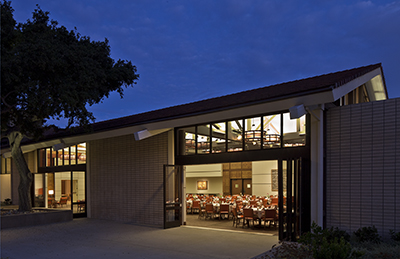 Outside, evening