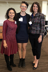 Jasmine Shirey '18, Prof. Appel, Elyssa Elbaz